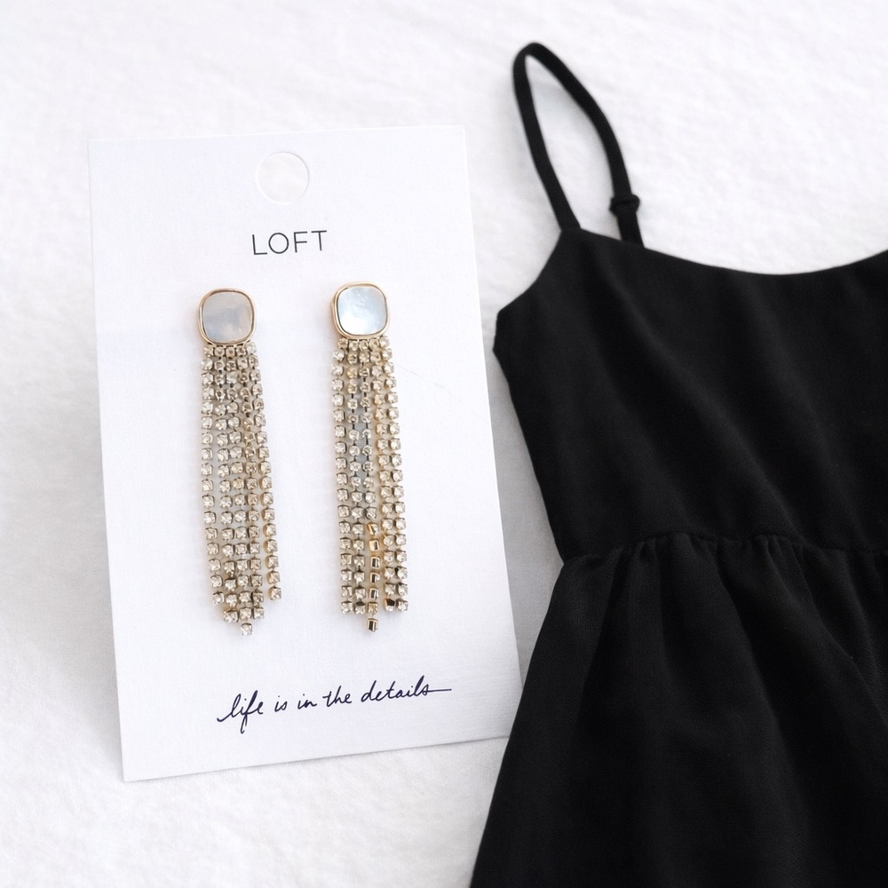 LOFT Mother of Pearl Cascading Earrings